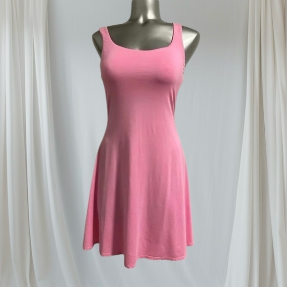💟Pink Active Dress With  Built In Bra - Picture 3 of 14